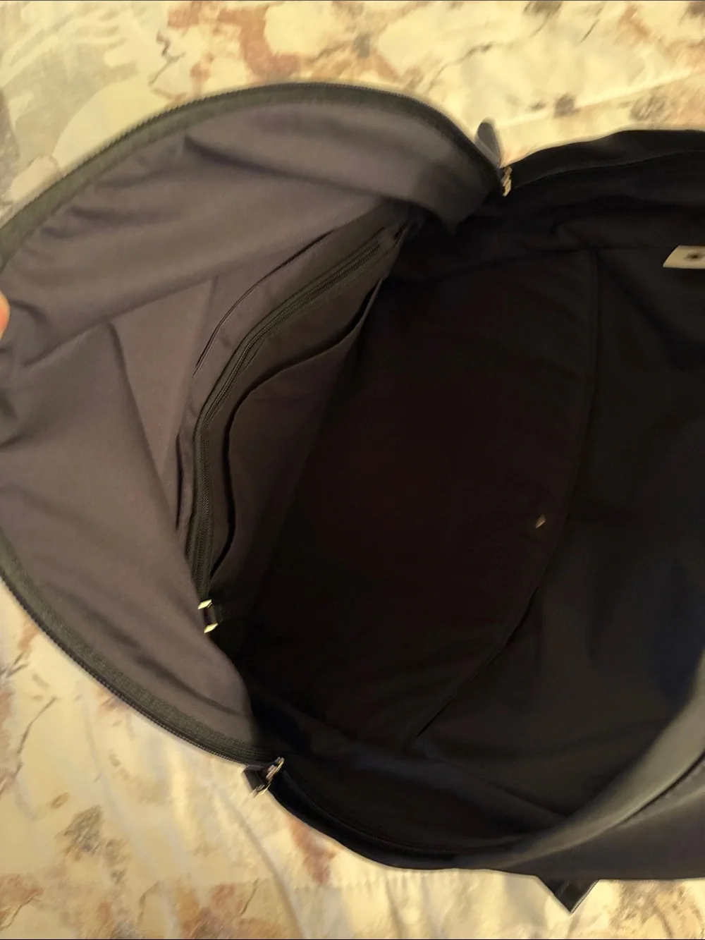 kate spade Black Nylon Mini Backpack with Gold Hardware
